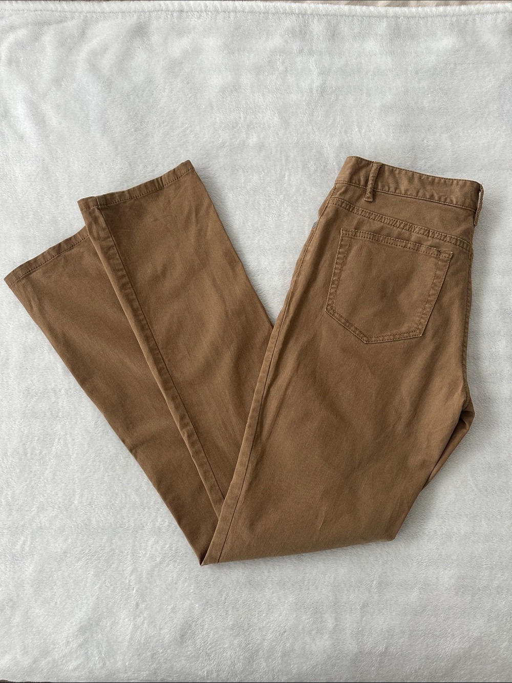 J.Jill Authentic Fit Slim-Leg Stretch Cotton Twill Tan Pants Size 4